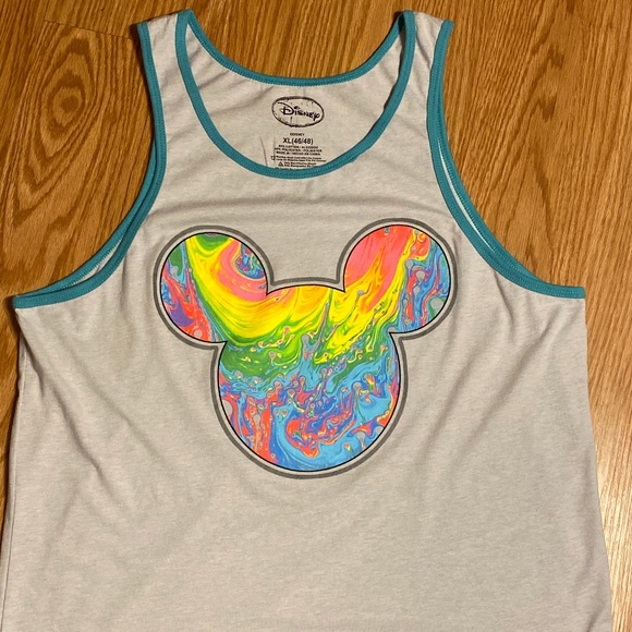 Disney Other - Disney Mickey Mouse Paint & Oil Swirl Tank XL